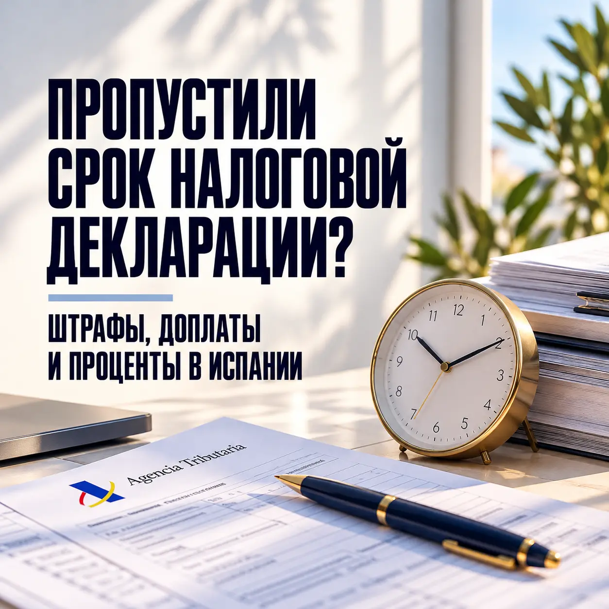 Пропустили срок подачи налоговой декларации в Испании: какие штрафы грозят и что делать?